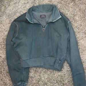 Aritzia Cropped Quarter Zip